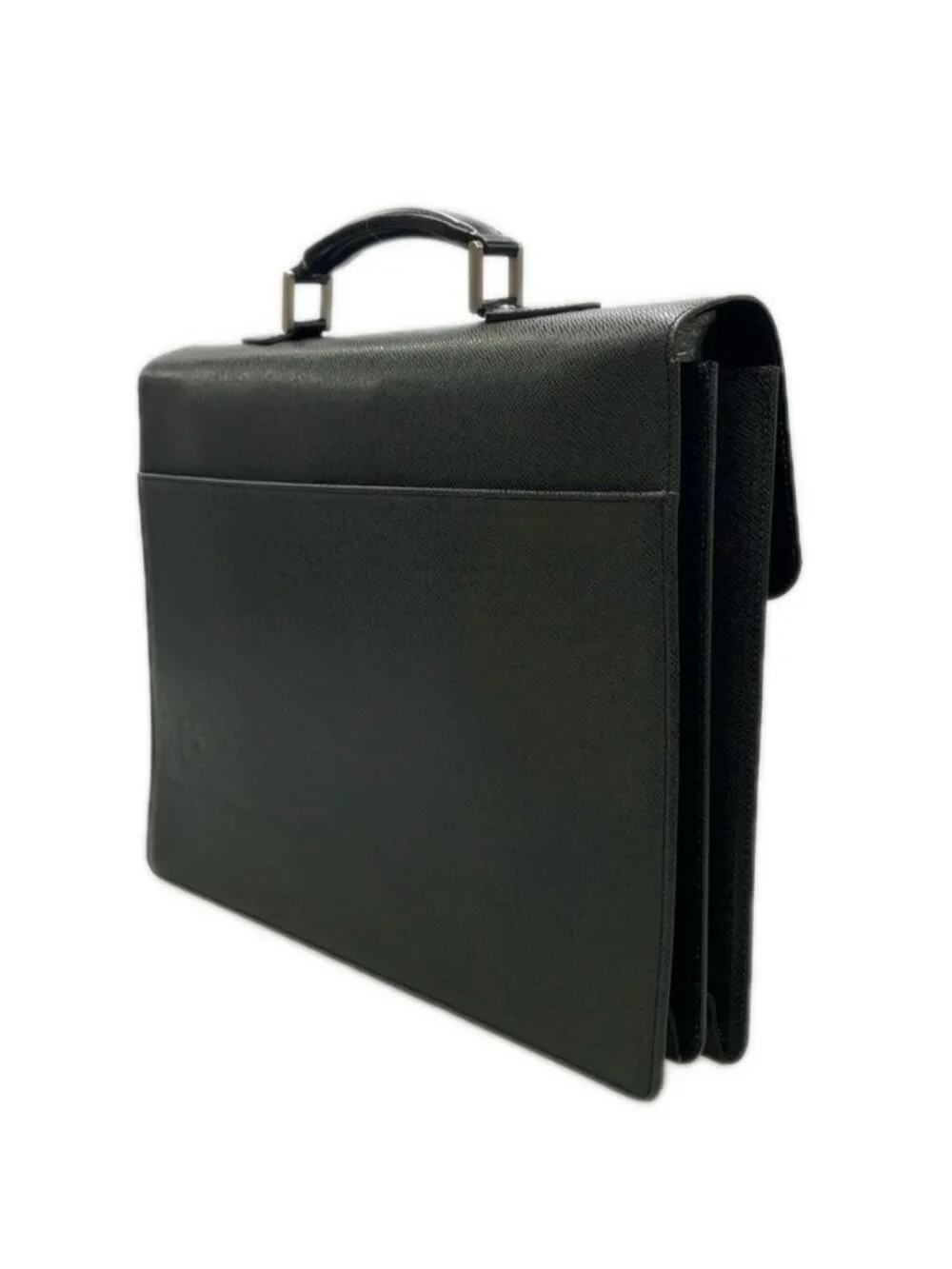 Louis Vuitton Business Briefcase Serviette Moss Edge Coat Taiga